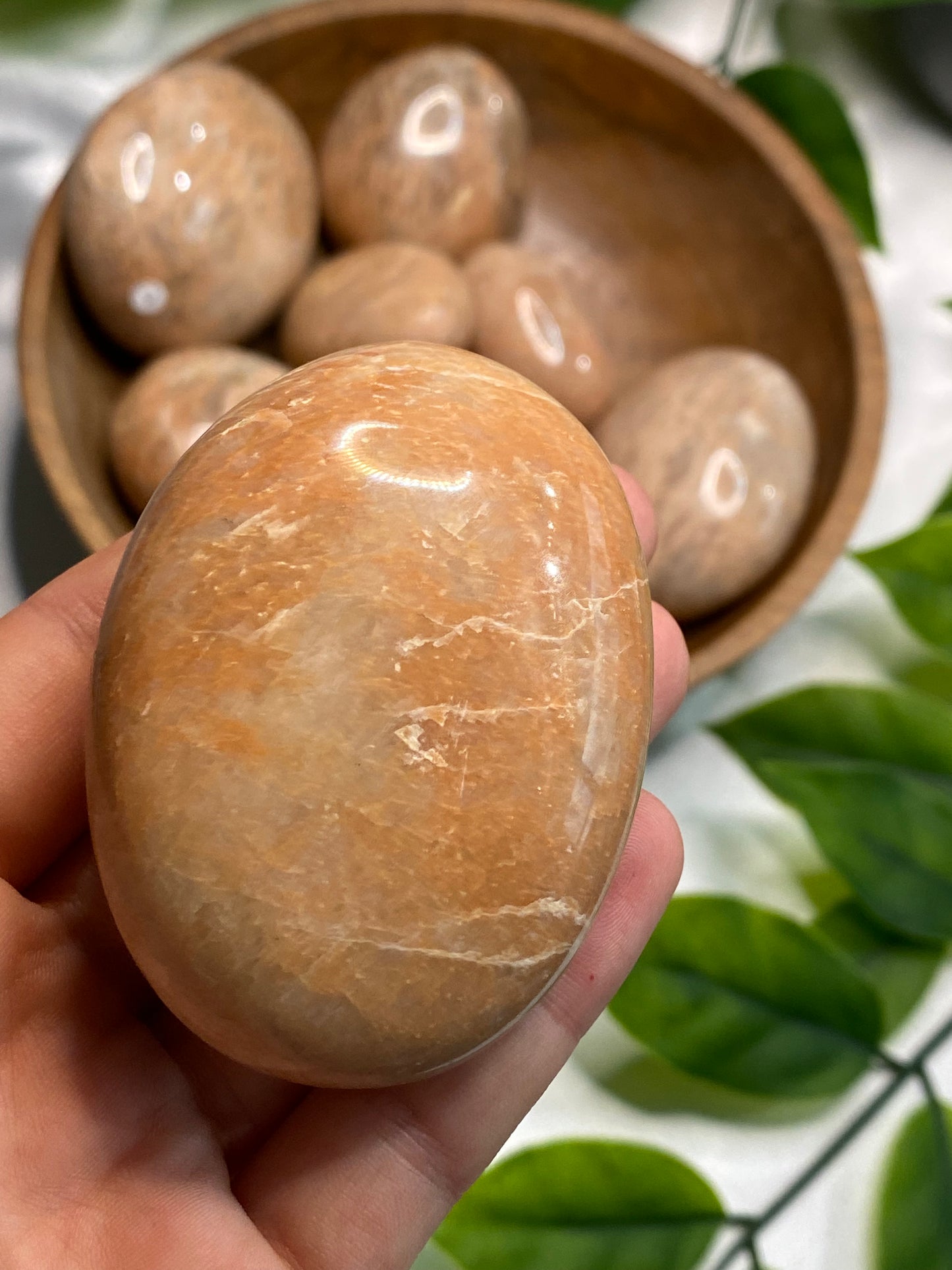 Peach Moonstone Palmstones