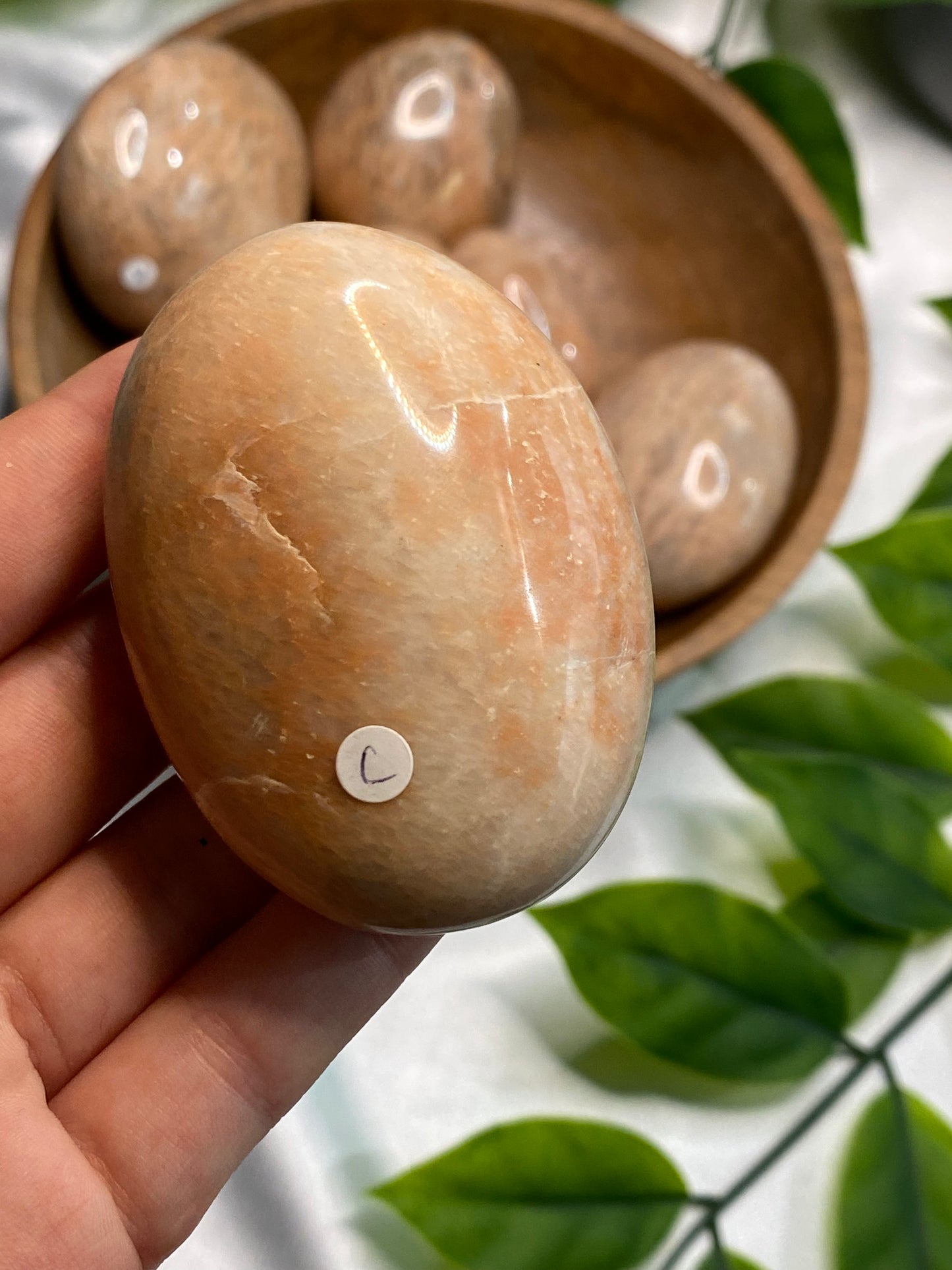 Peach Moonstone Palmstones