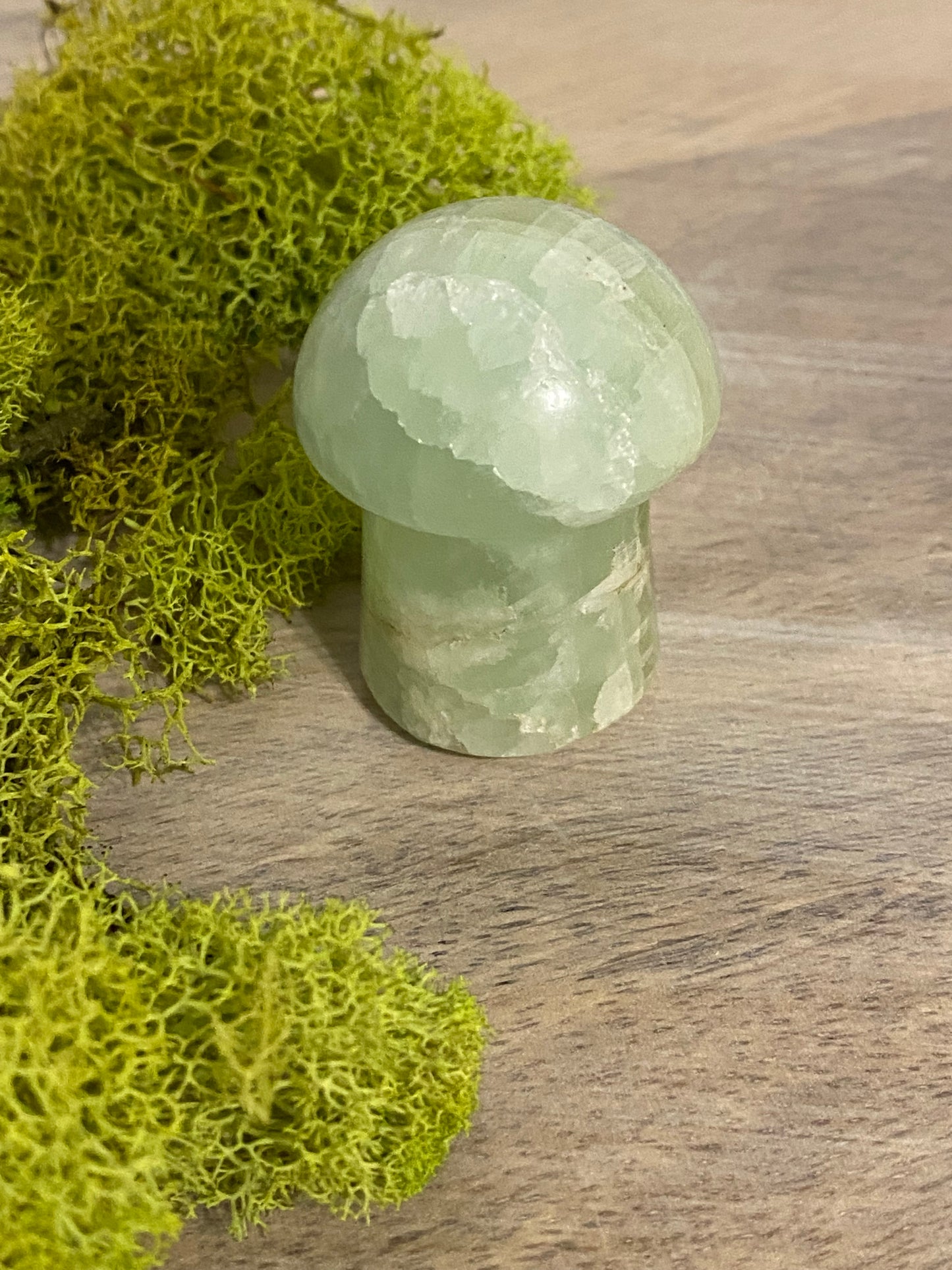 Pistachio Calcite Mushrooms