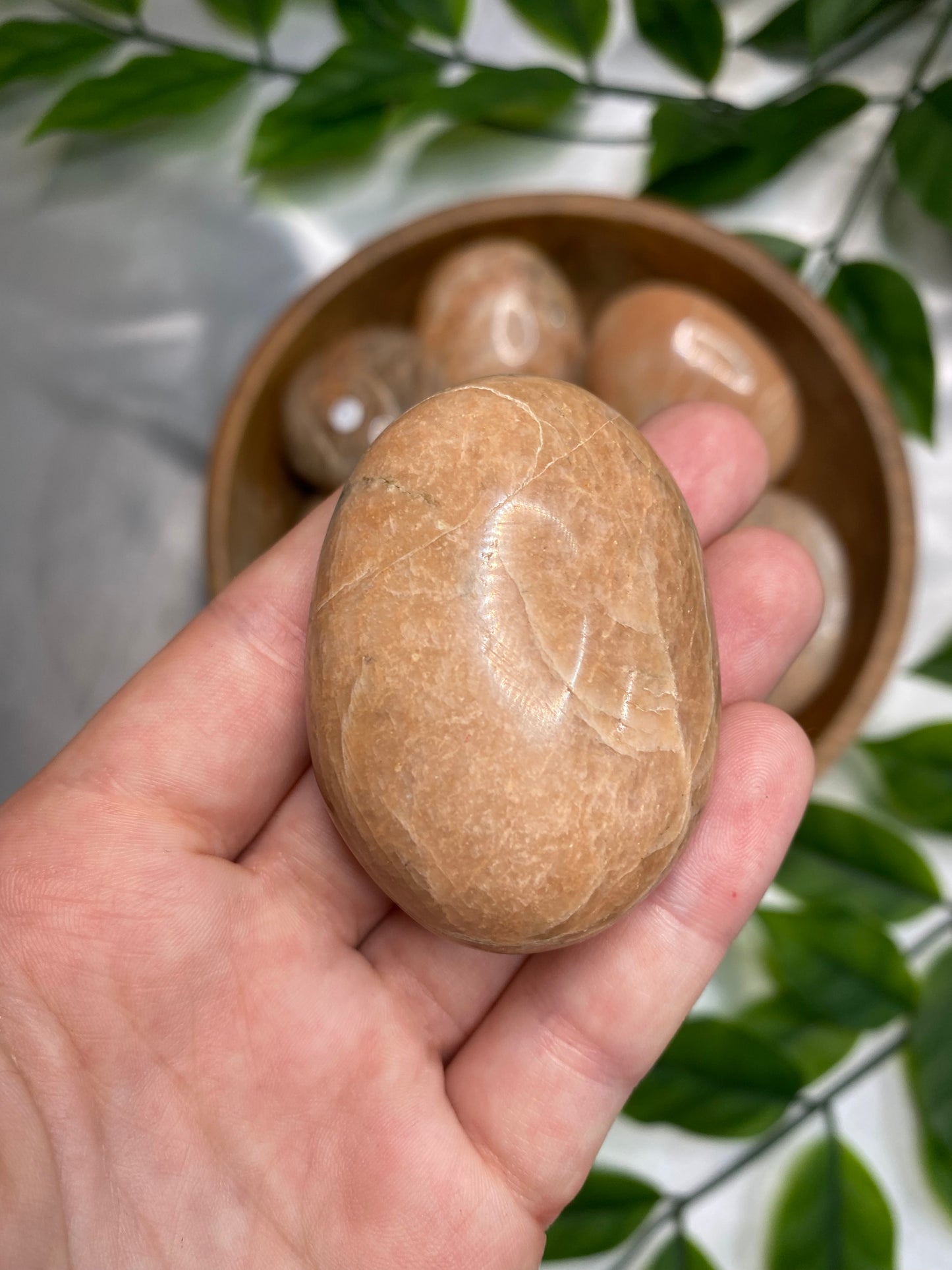 Peach Moonstone Palmstones