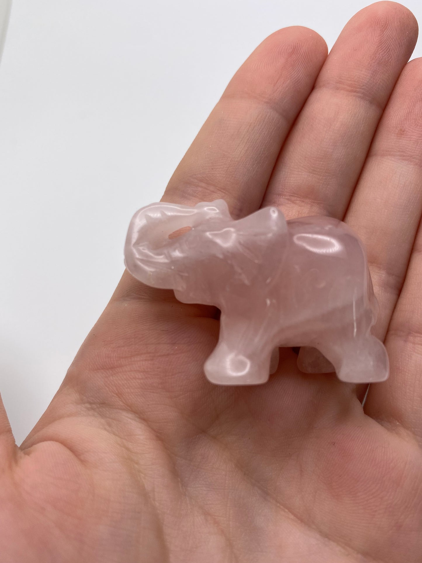 Rose Quartz Mini Elephant