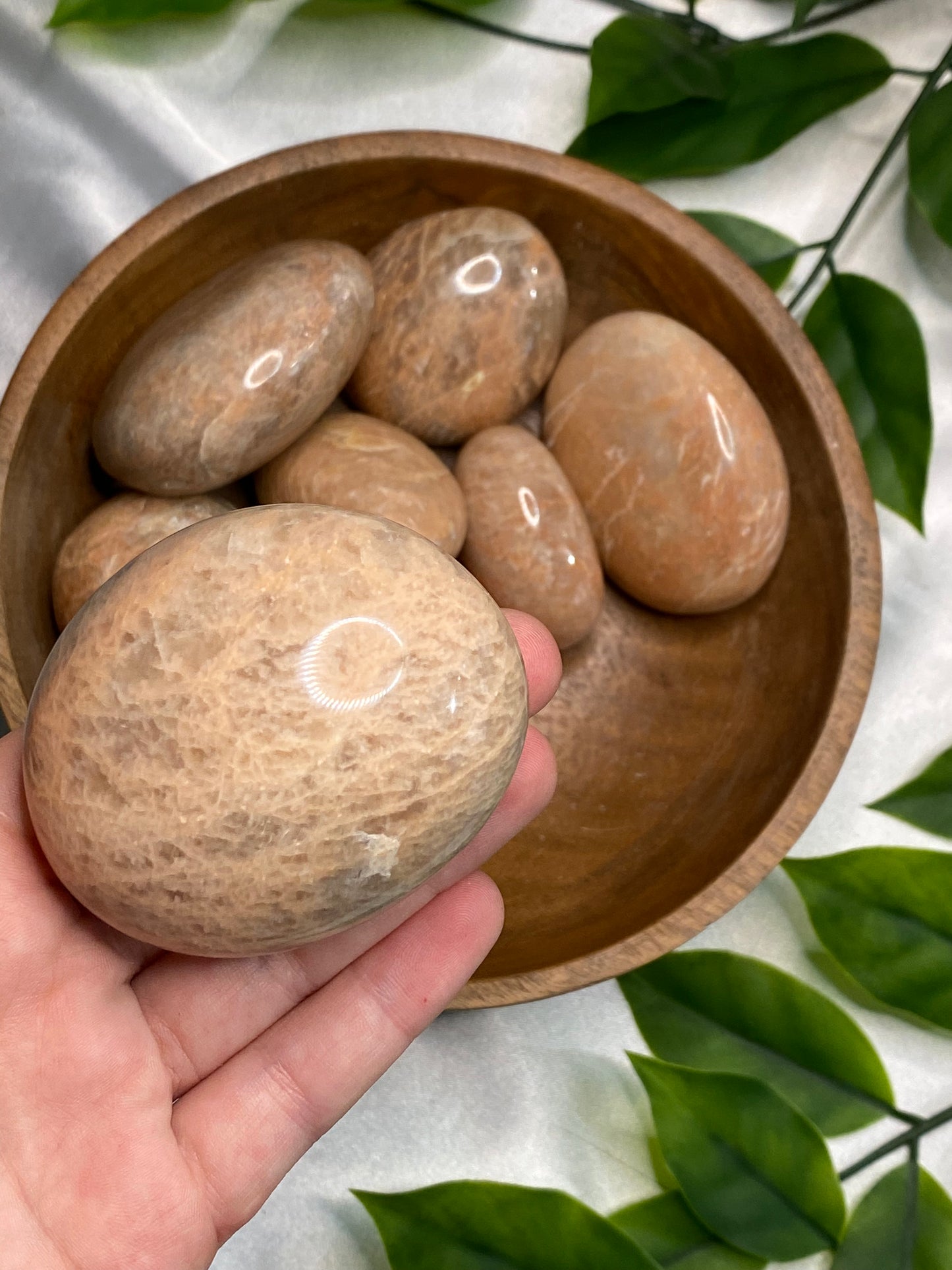 Peach Moonstone Palmstones