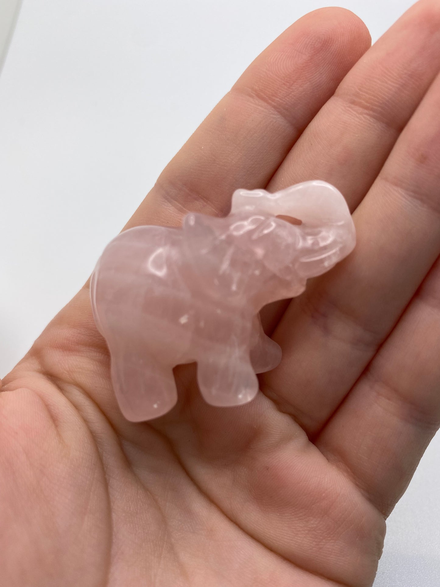 Rose Quartz Mini Elephant