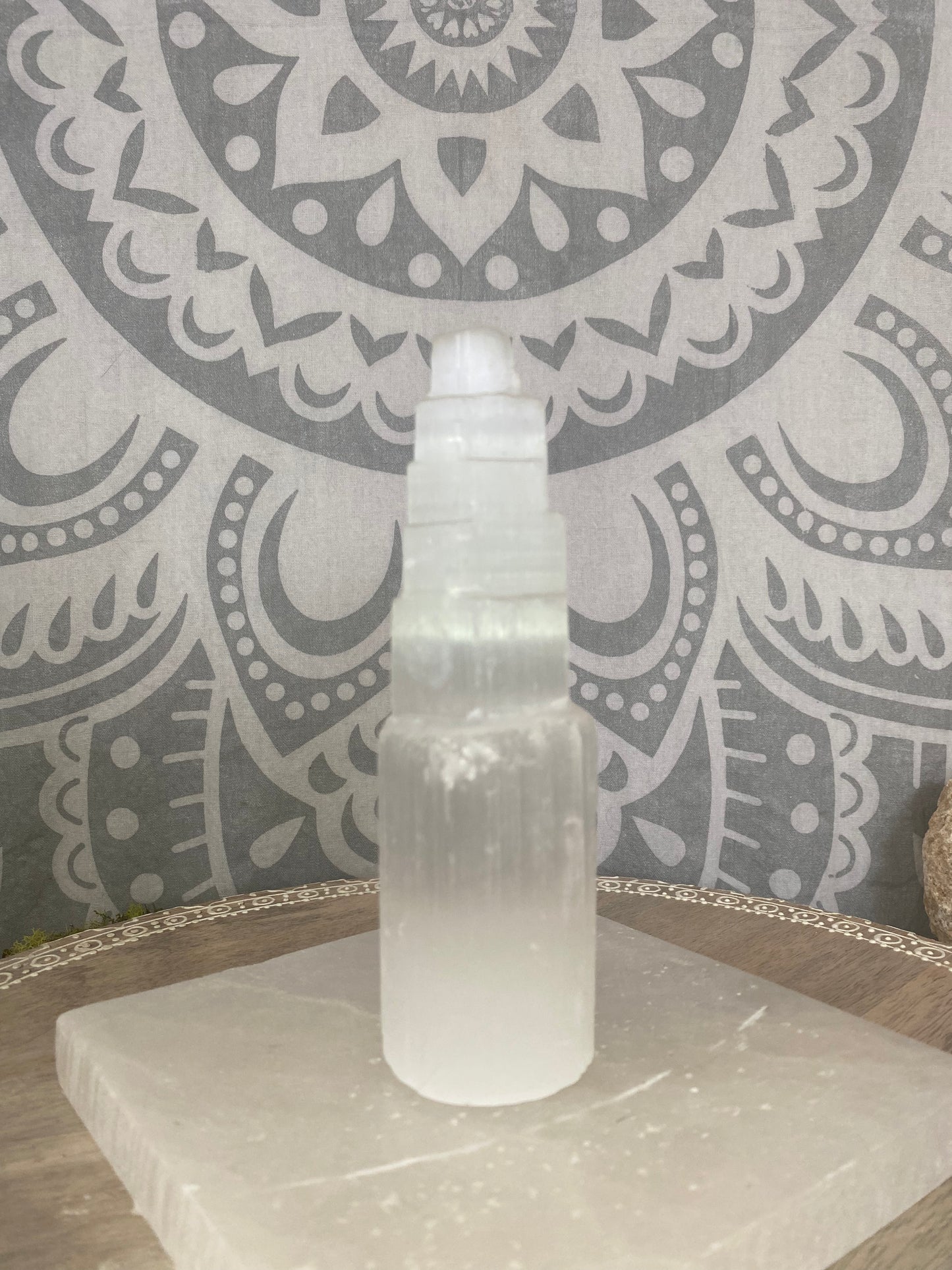 Medium selenite satin spar towers- imperfect