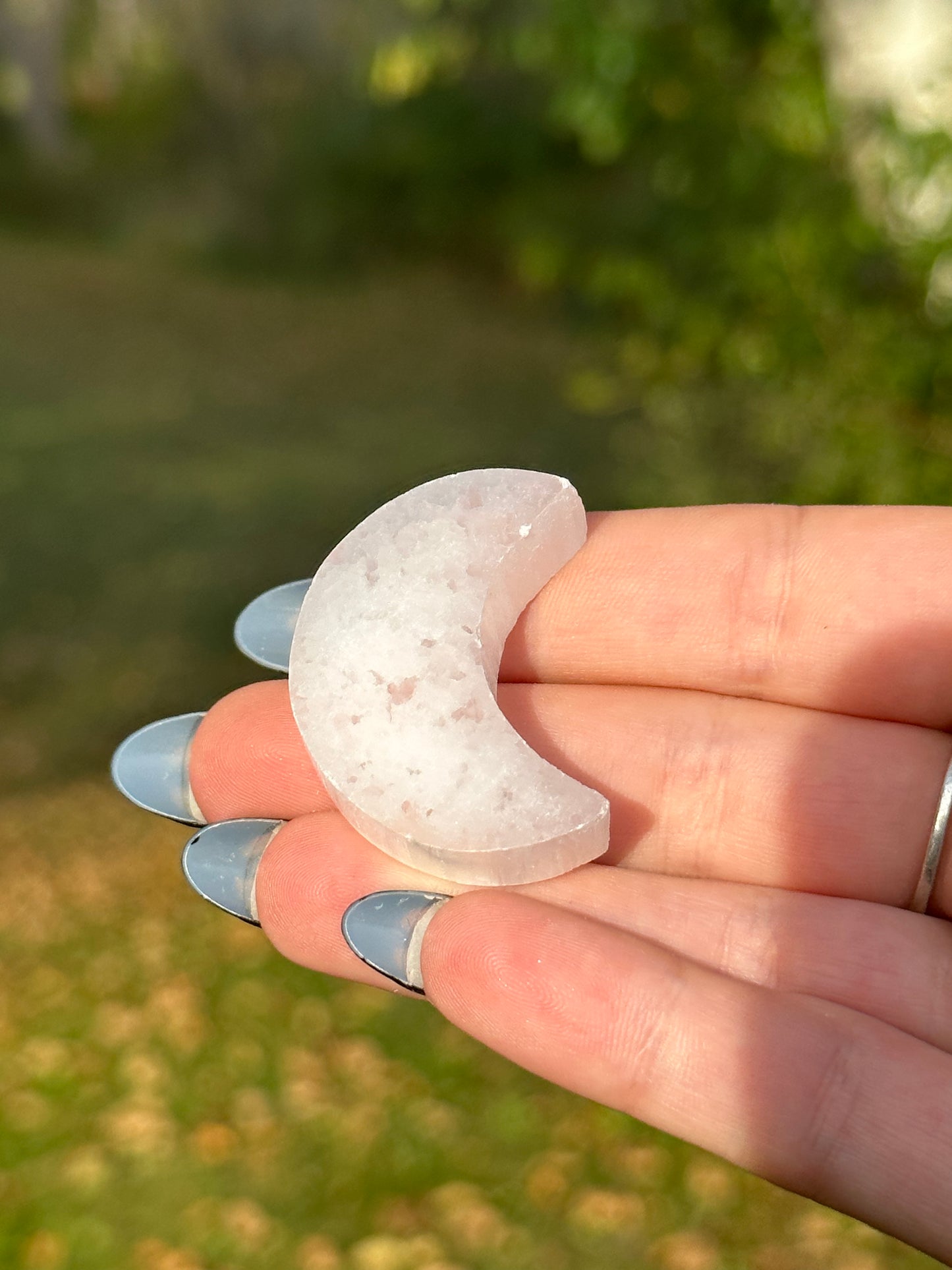 Satin Spar Selenite Mini Moons