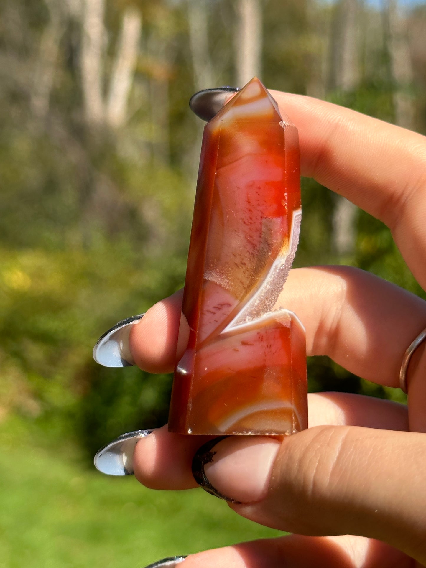 Druzy Carnelian Tower