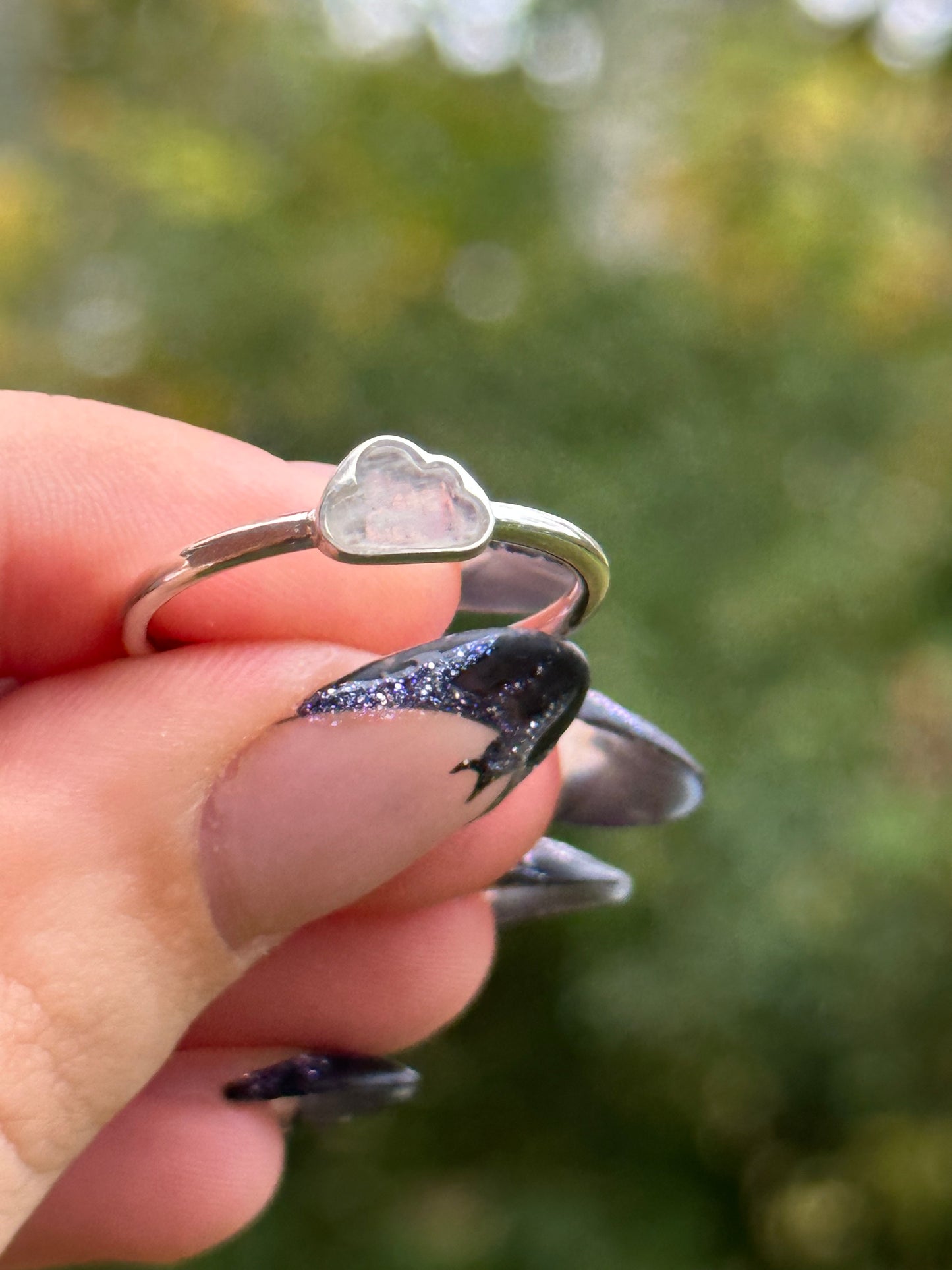 Moonstone Cloud Rings - Sized