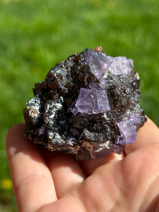 Elmwood fluorite and sphalerite