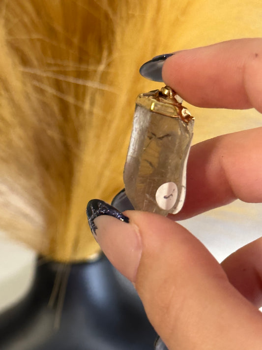 Golden Rutile Point Pendant