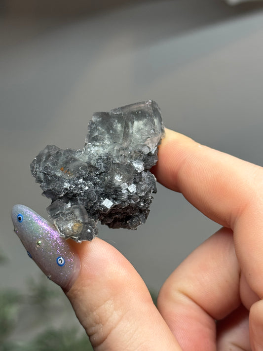 Stibnite included fluorite - Nevada