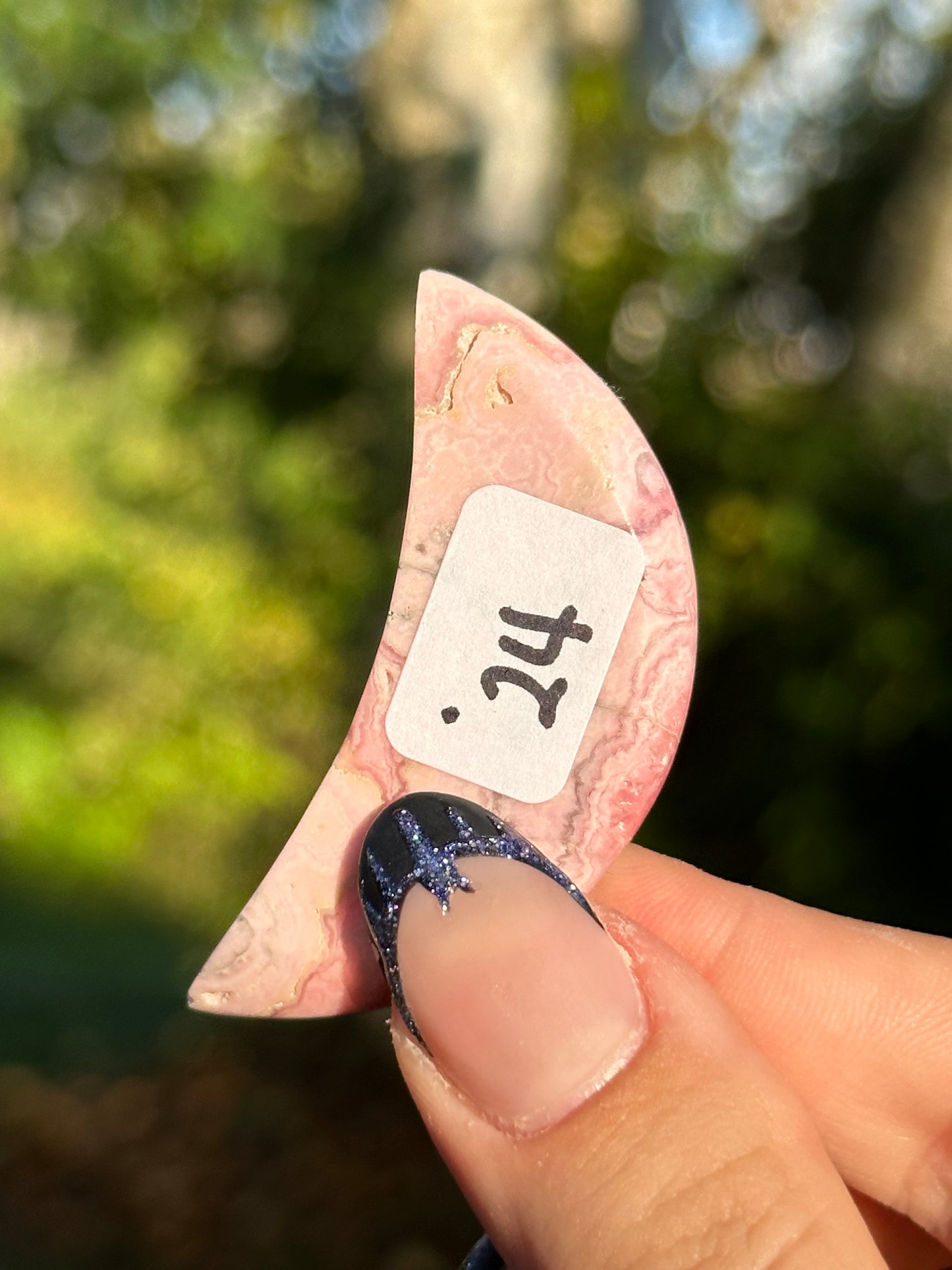 Rhodochrosite Moon