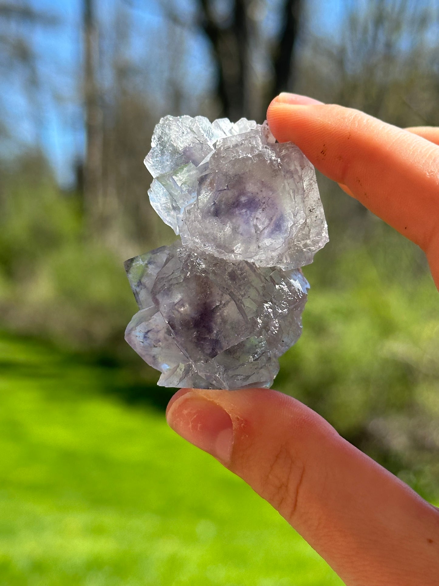 YGX fluorite with pyrite