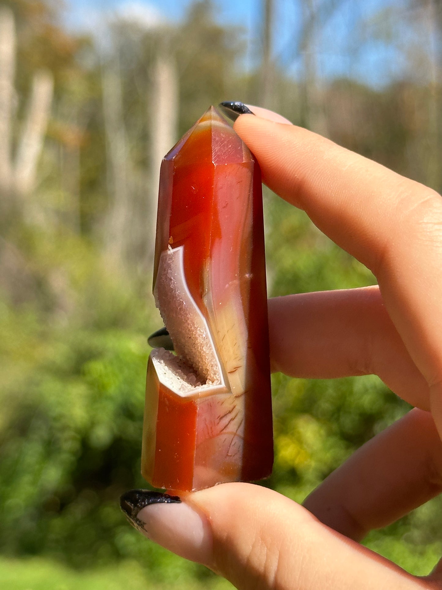 Druzy Carnelian Tower