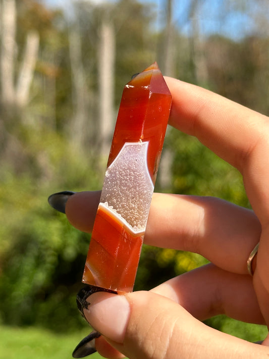 Druzy Carnelian Tower