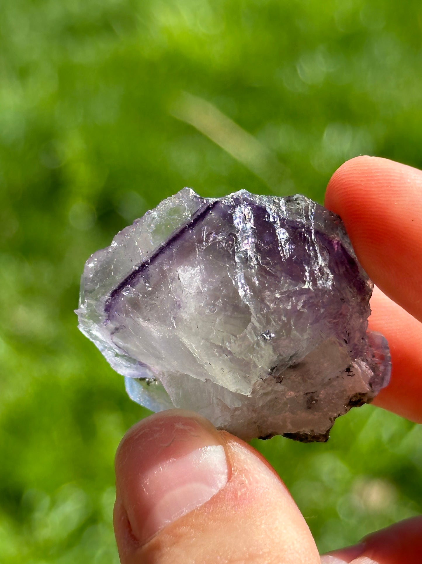 YGX fluorite with quartz