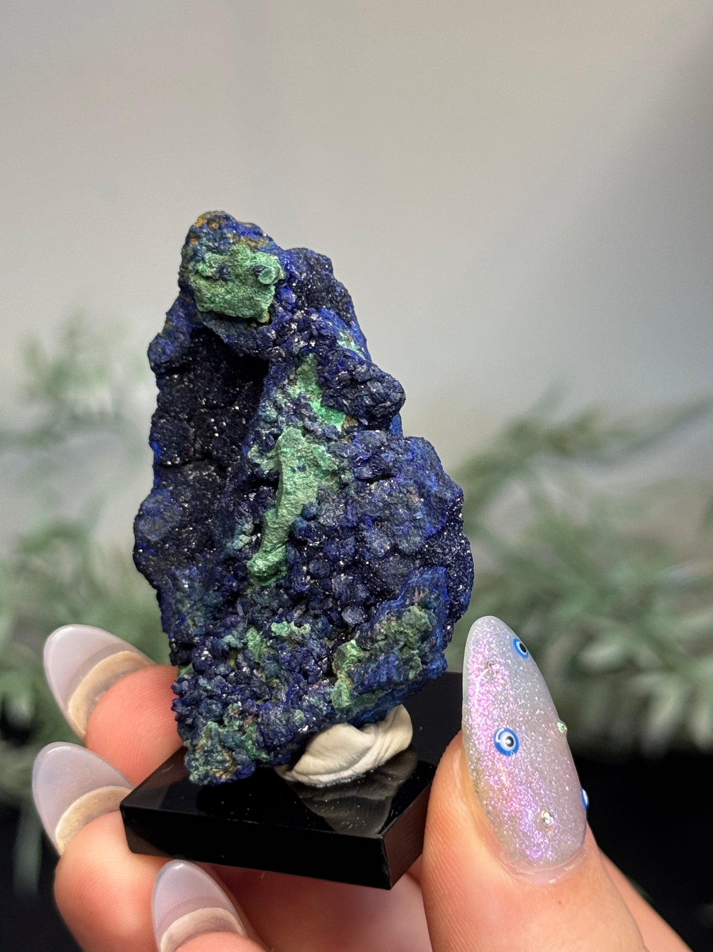Sparkly azurite, malachite -China