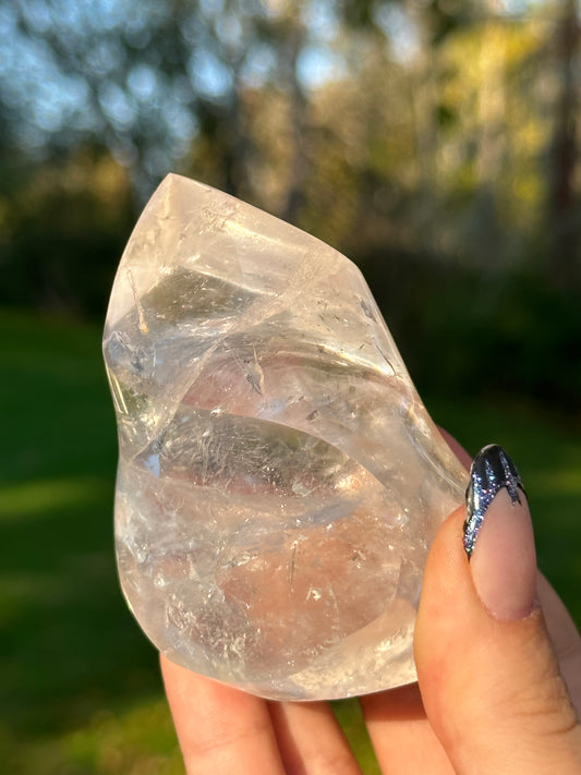 Clear Quartz flame