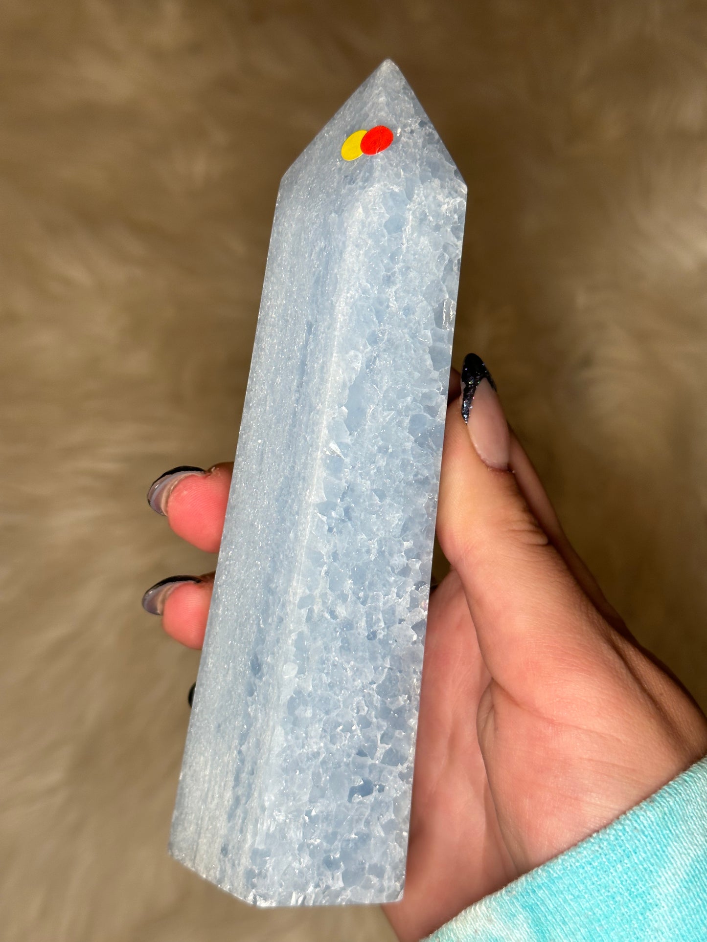Blue Calcite Tower