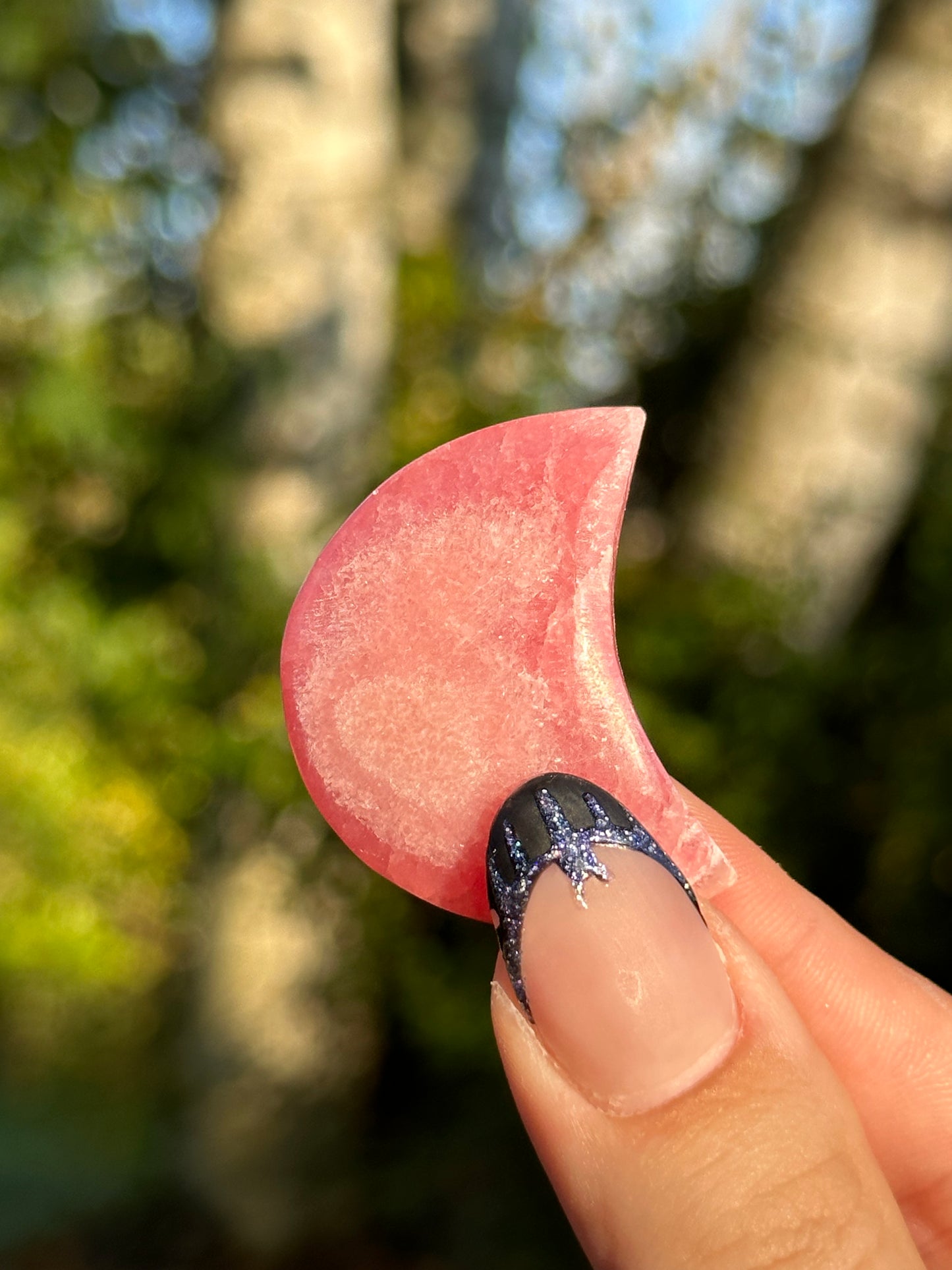 Rhodochrosite Moon