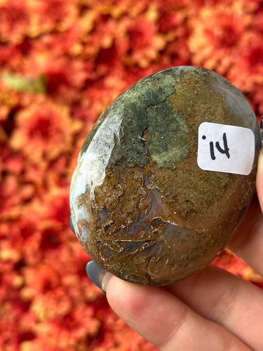 Moss Agate Palmstone