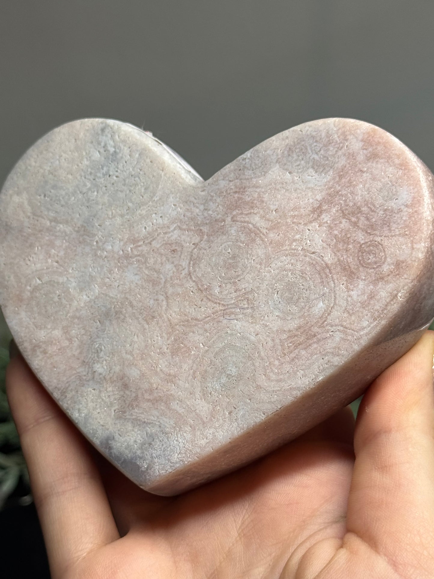 Pink amethyst heart