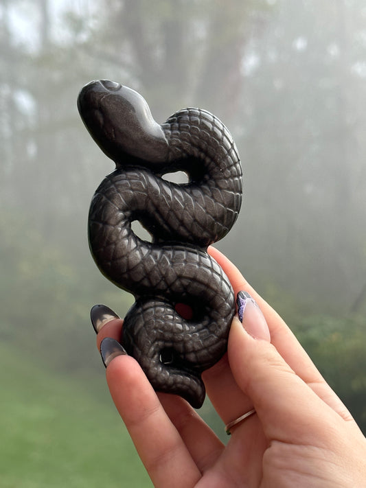 Gold Sheen Obsidian Snake