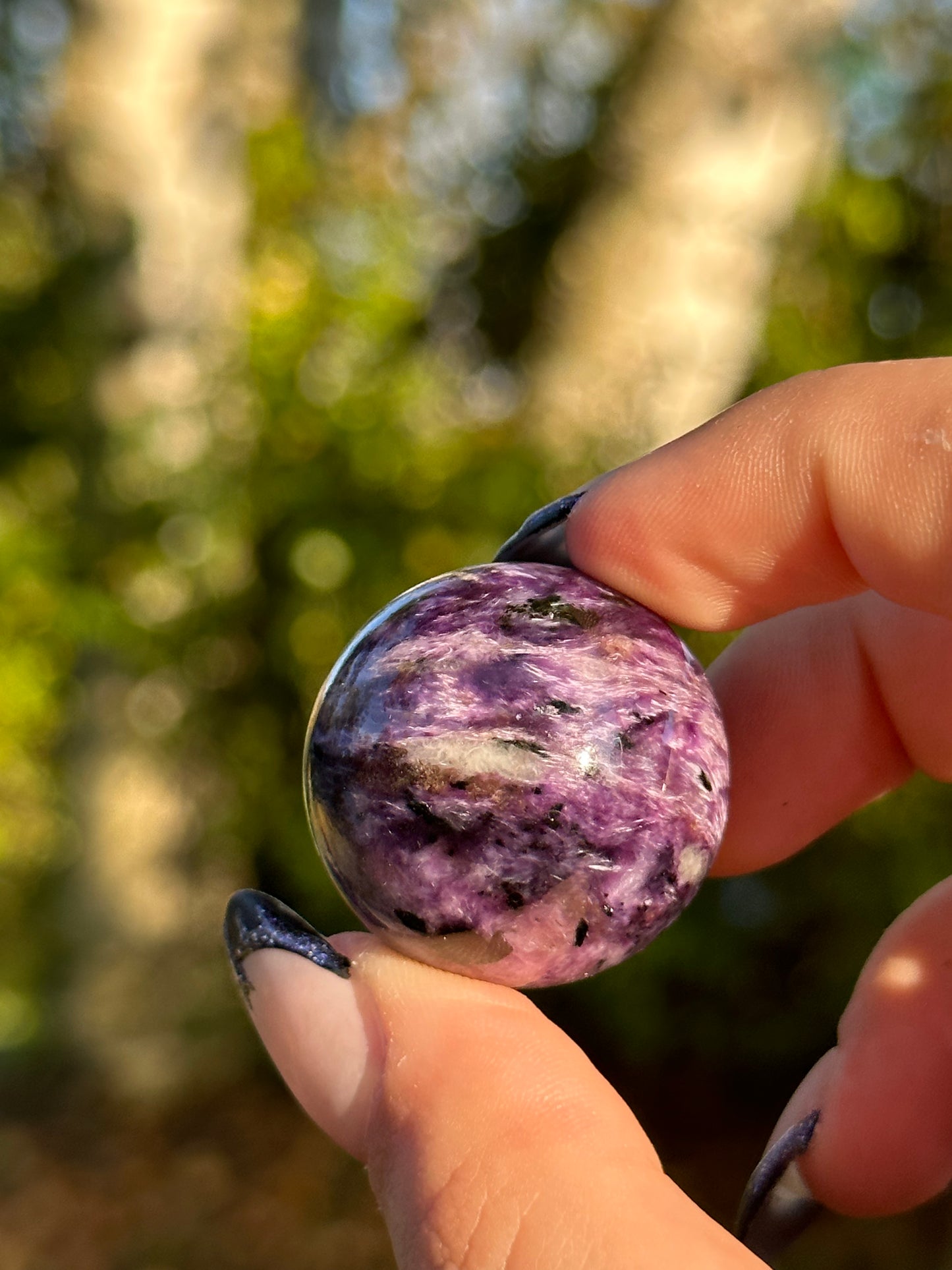 Charoite Sphere