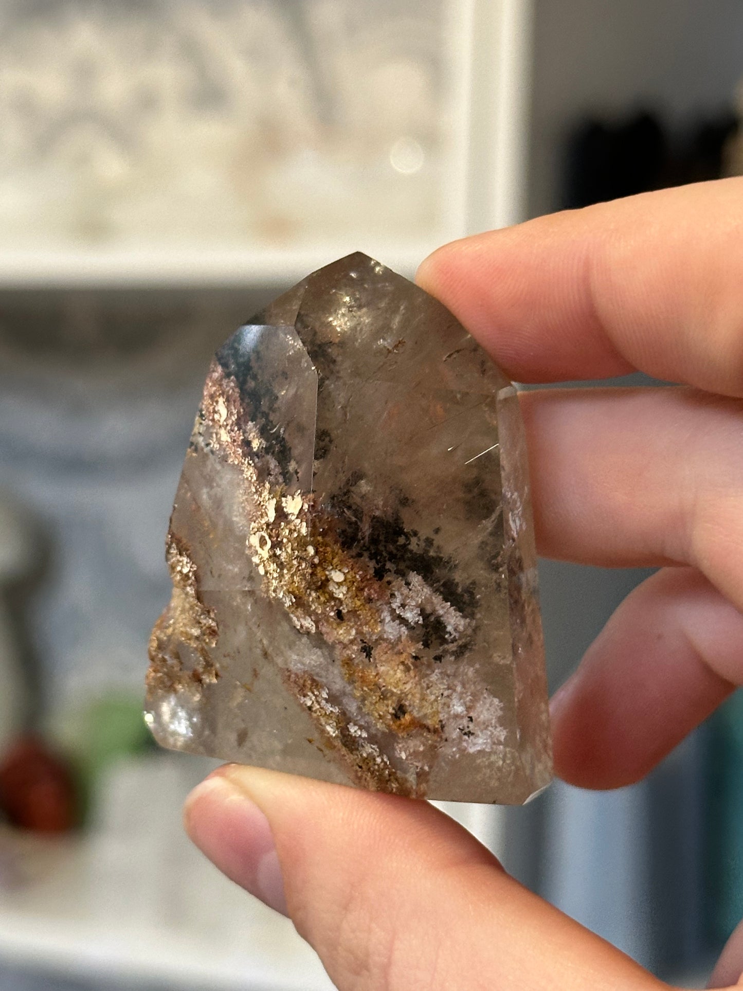 Garden Quartz (lodalite) tower