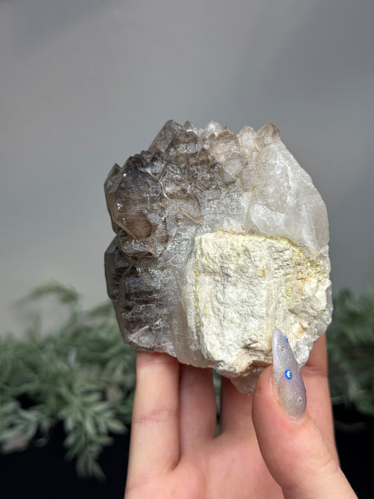 Smoky quartz with Felspar- Nambia