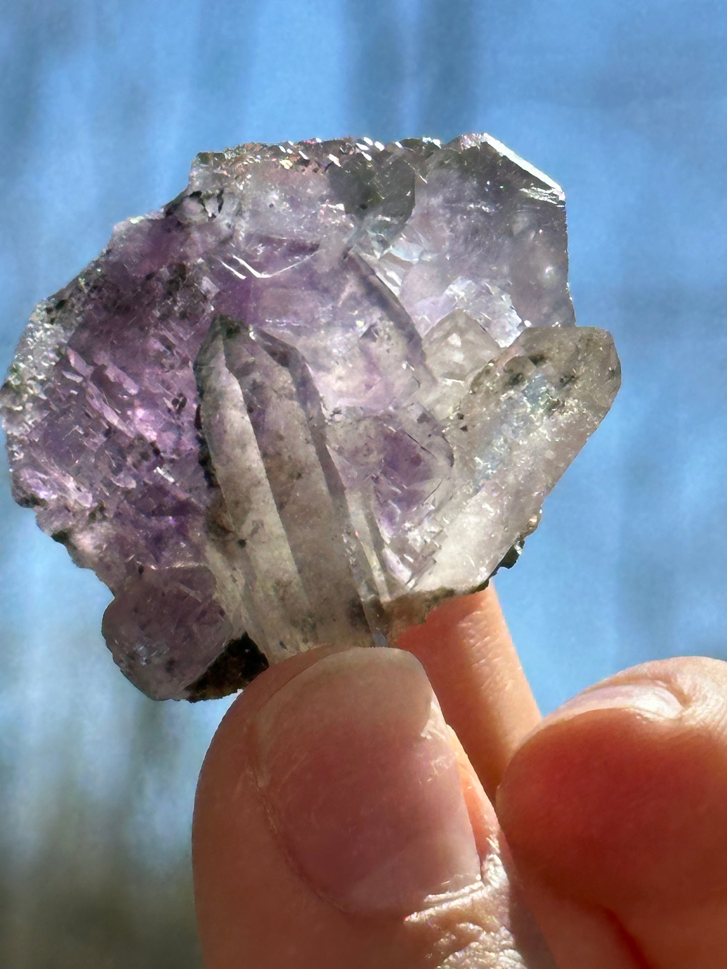 YGX fluorite with quartz