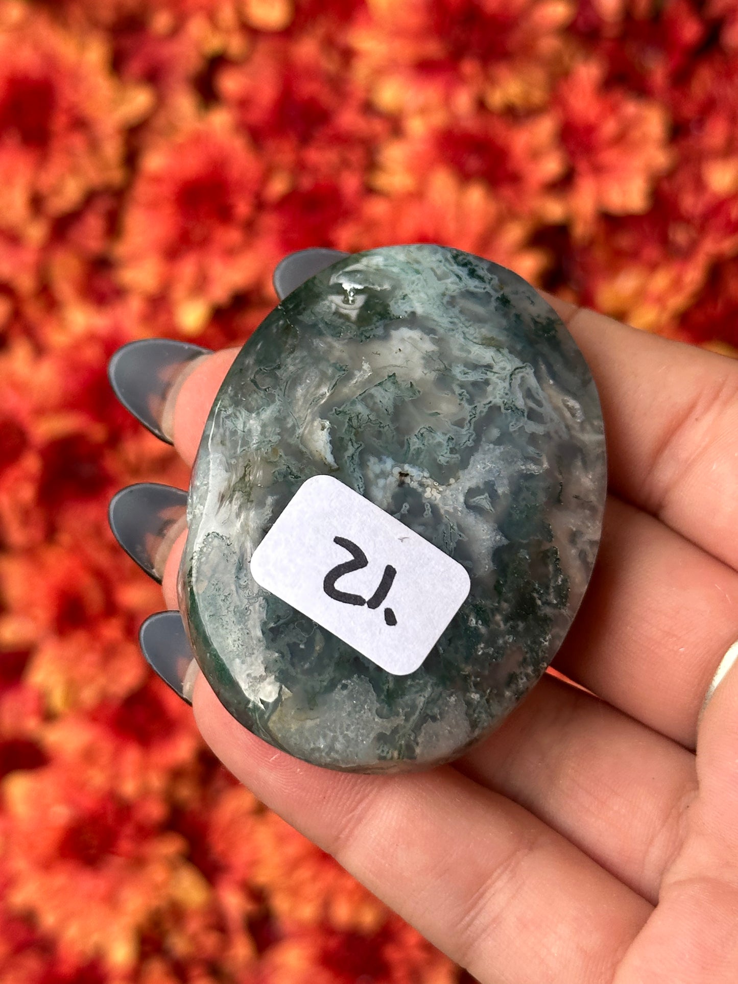 Moss Agate Palmstone