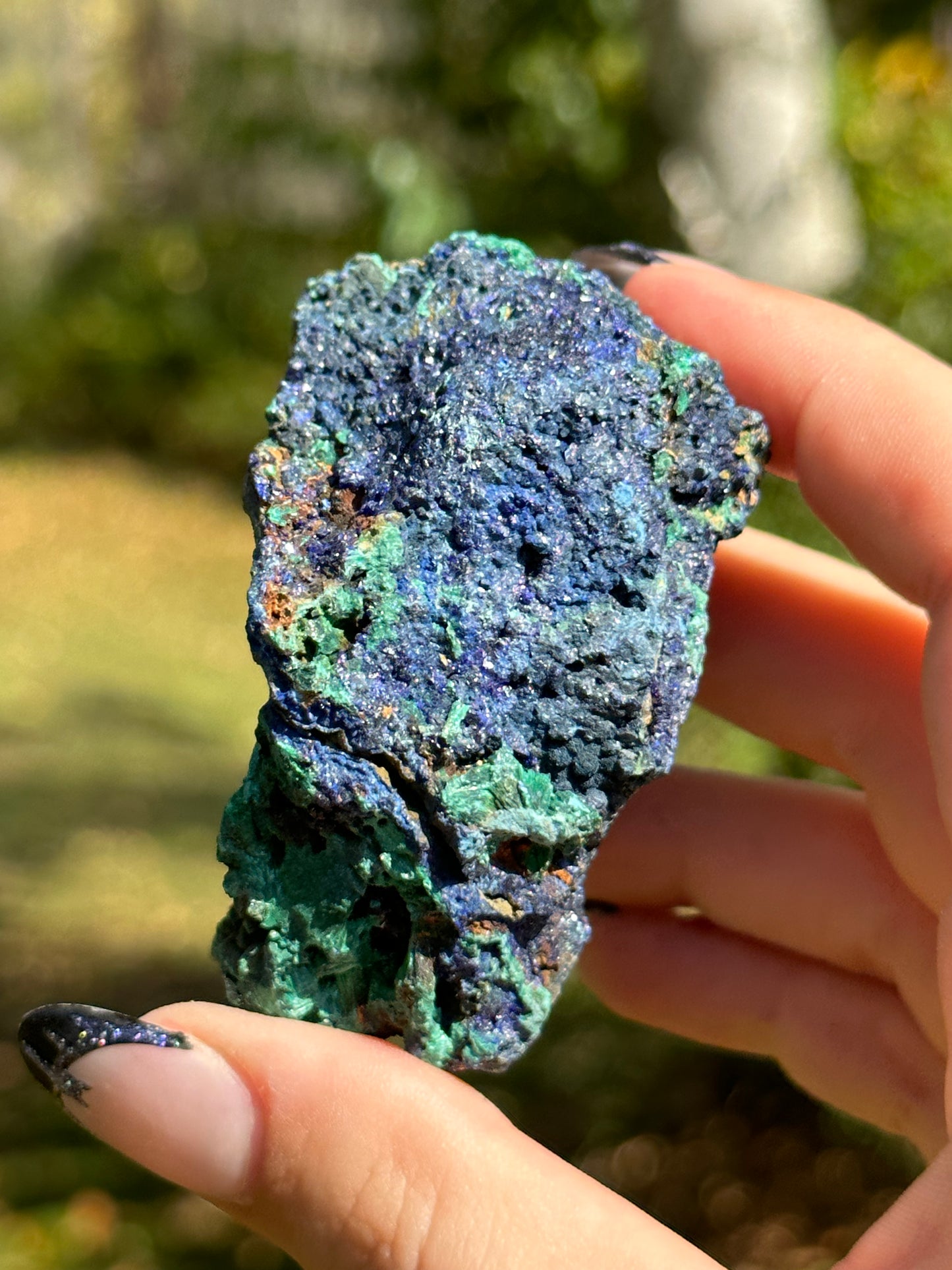 Malachite with Azurite