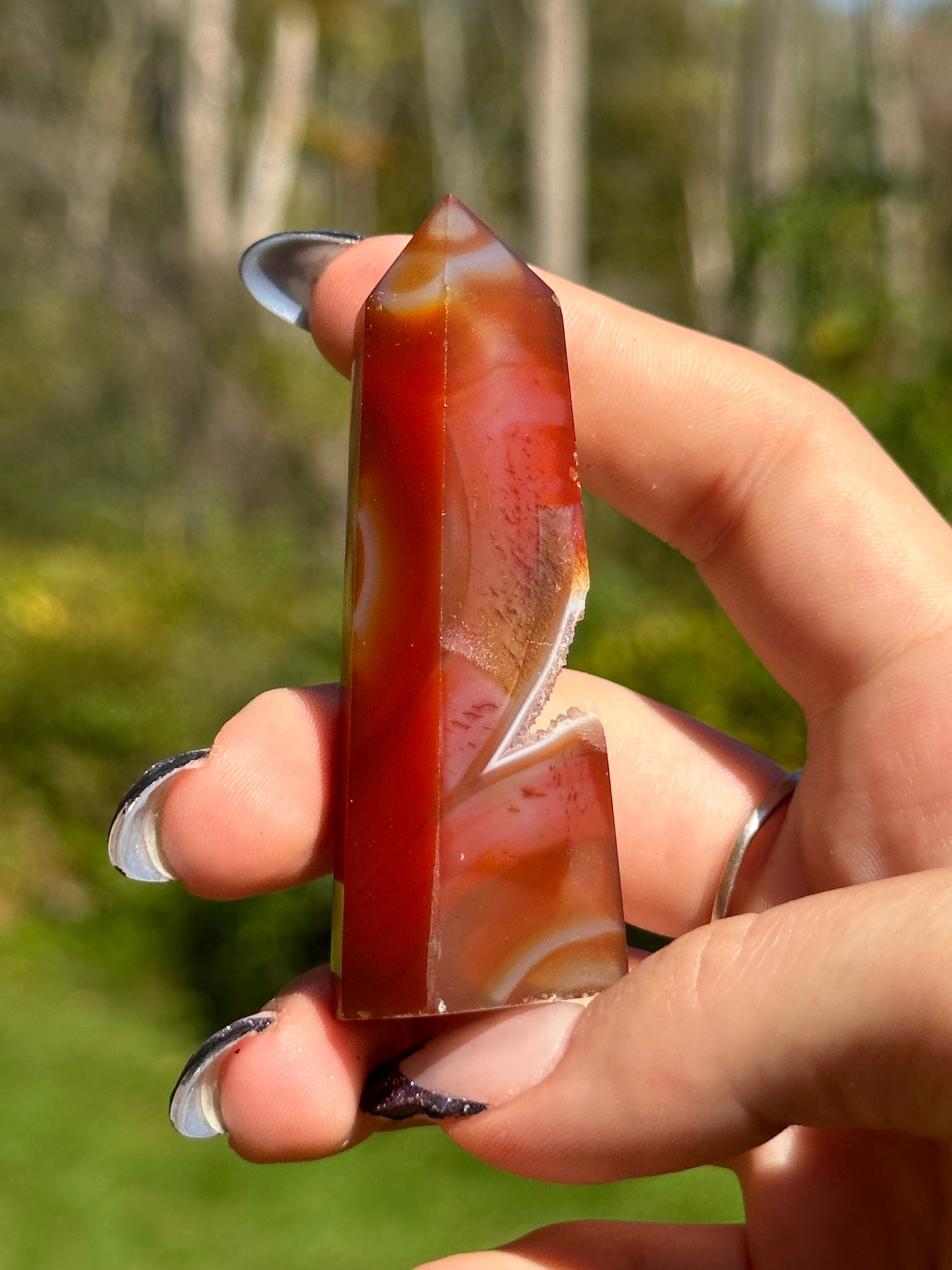 Druzy Carnelian Tower