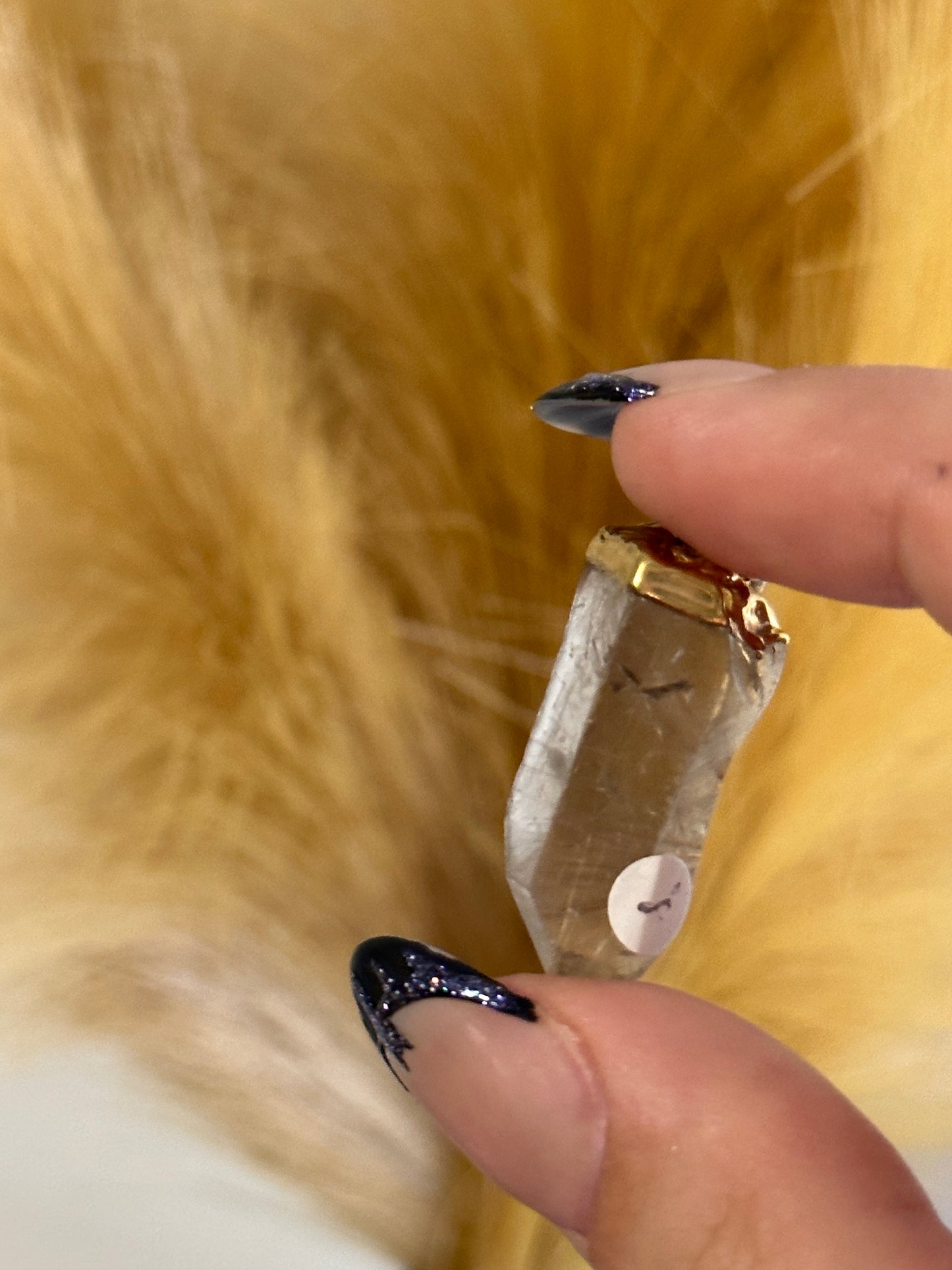 Golden Rutile Point Pendant