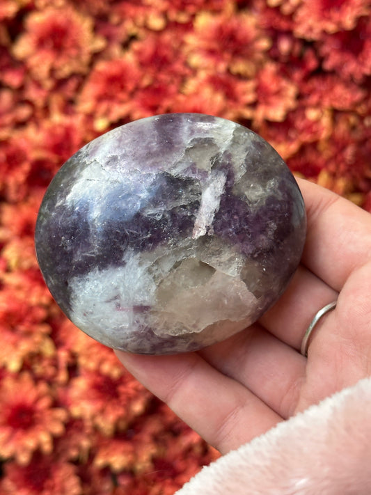 Lepidolite Palmstone