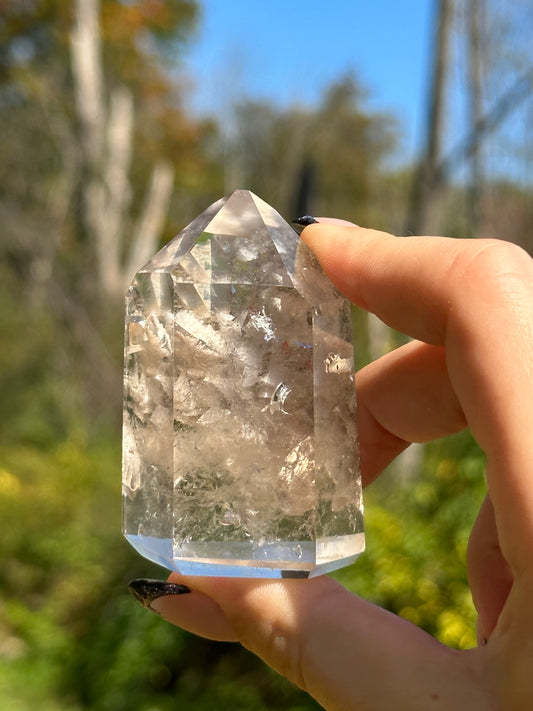 Garden Quartz (Lodalite) Tower