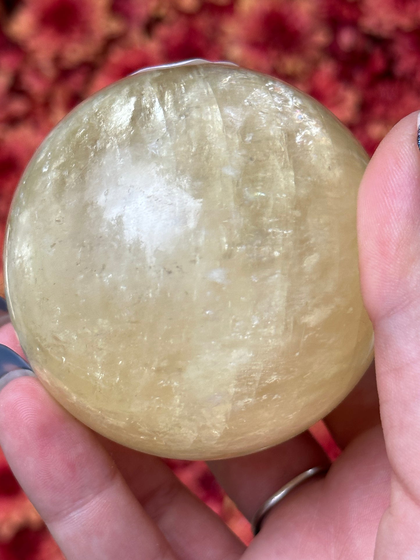 Honey Calcite Sphere