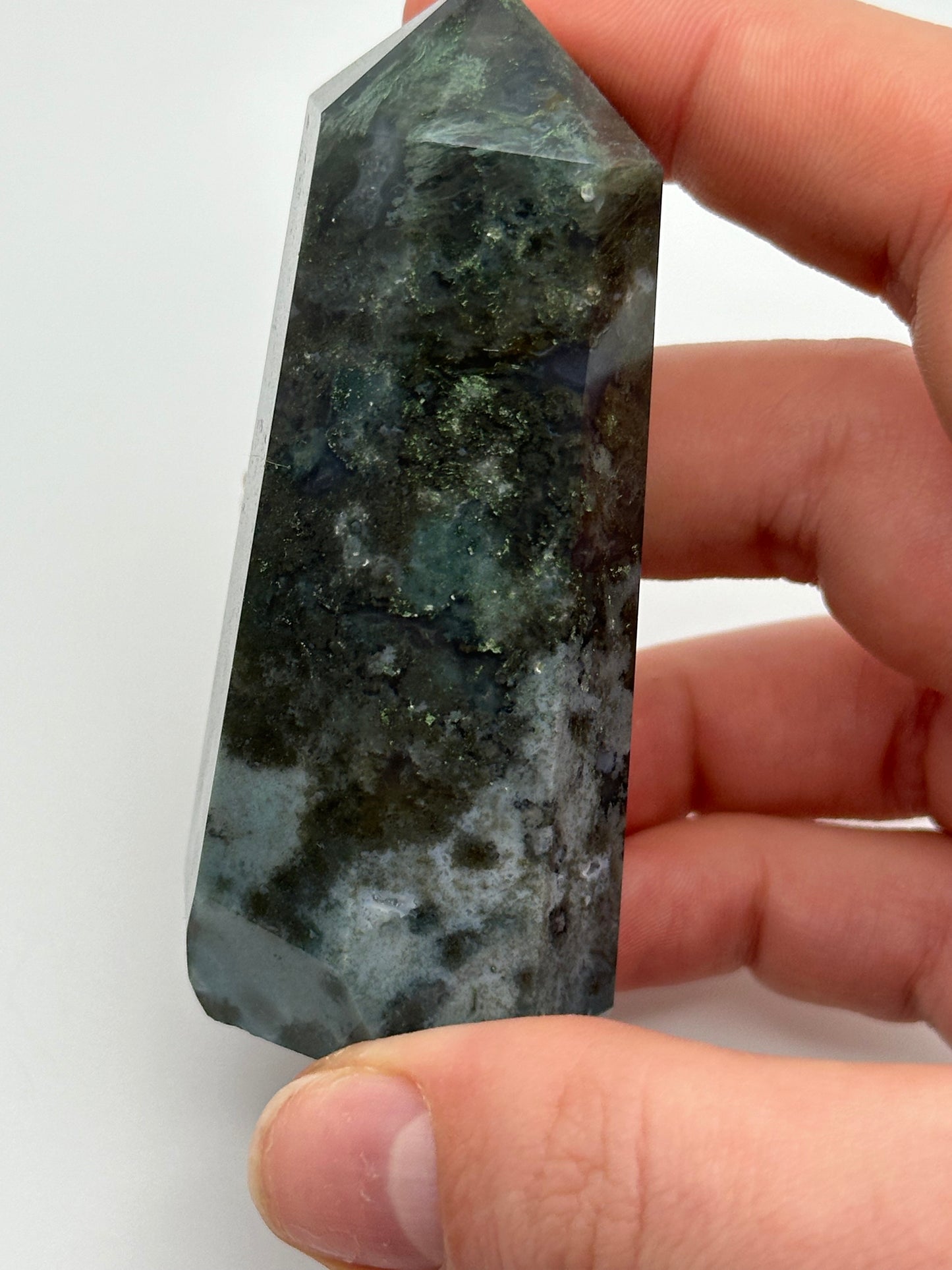 Moss agate tower