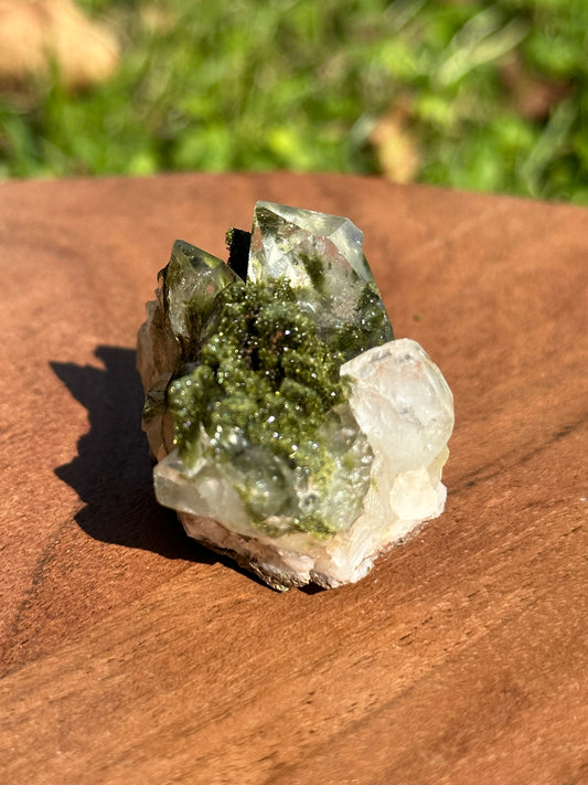 Epidote with Quartz - J