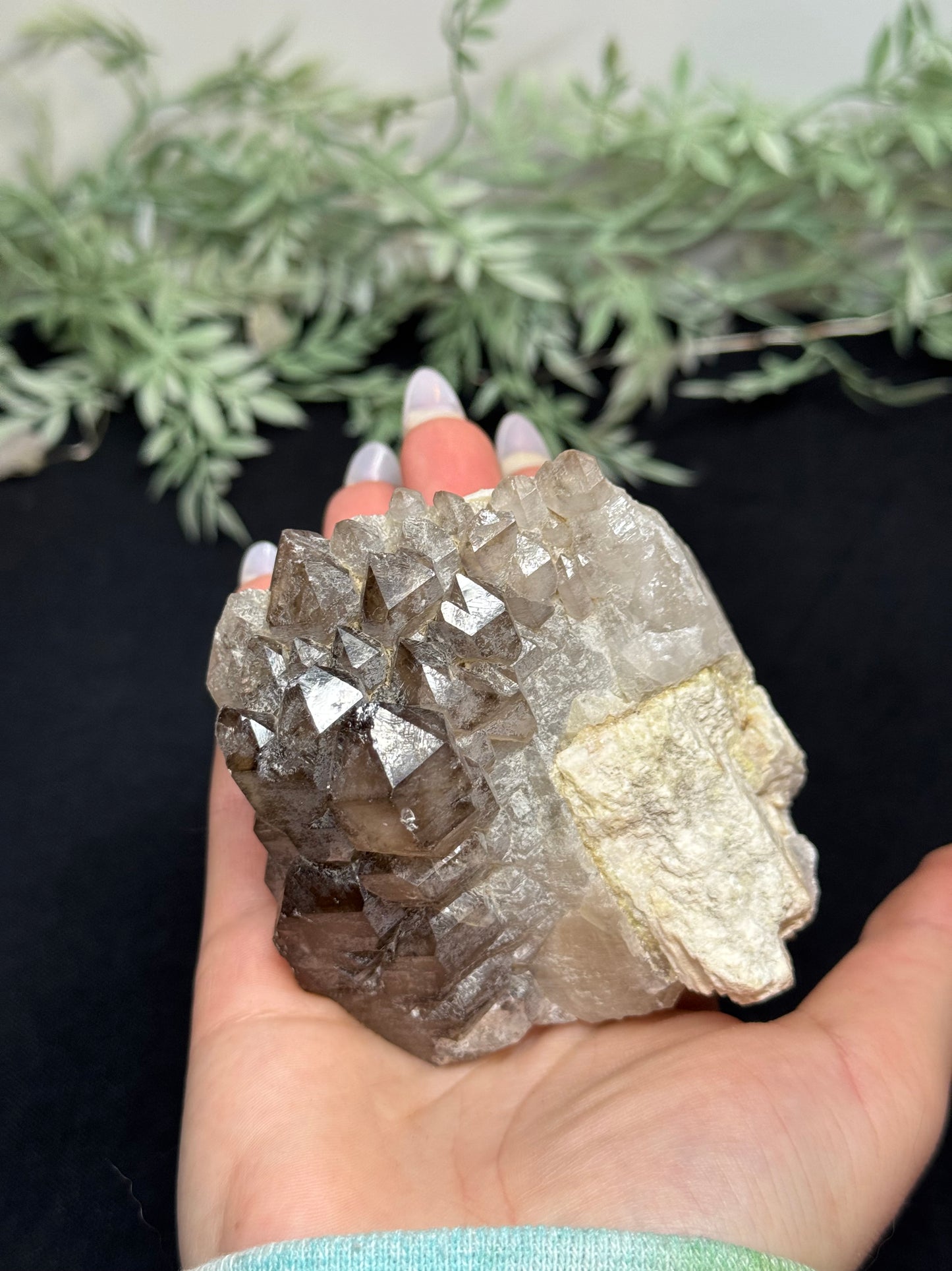 Smoky quartz with Felspar- Nambia
