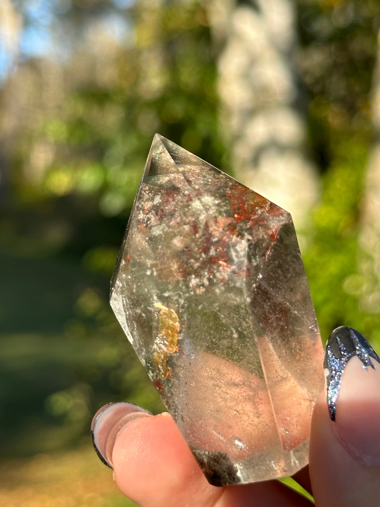 Garden Quartz (Lodalite) Tower