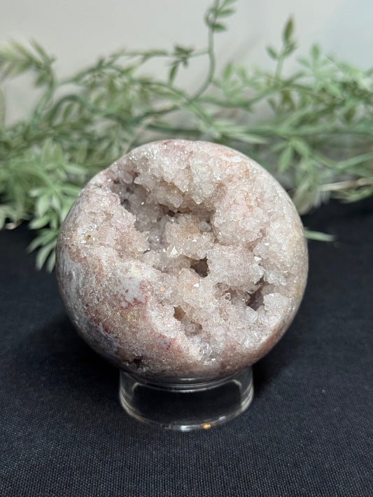 Sparkly Pink amethyst sphere
