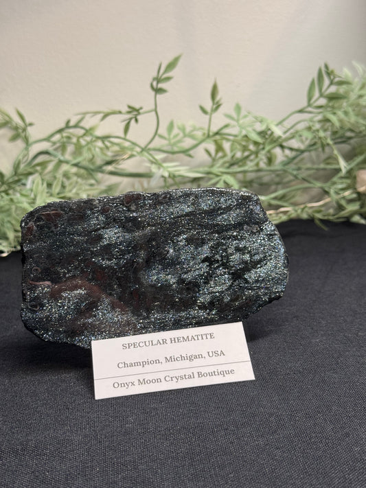 Sparkly specular hematite - Michigan