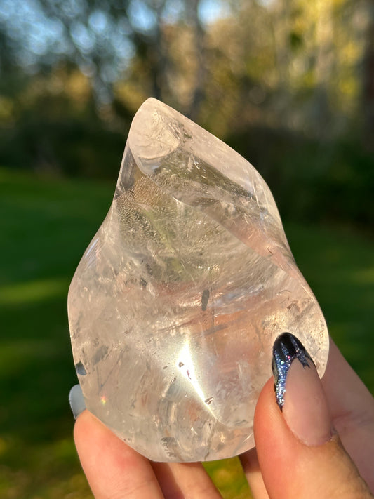 Clear Quartz flame