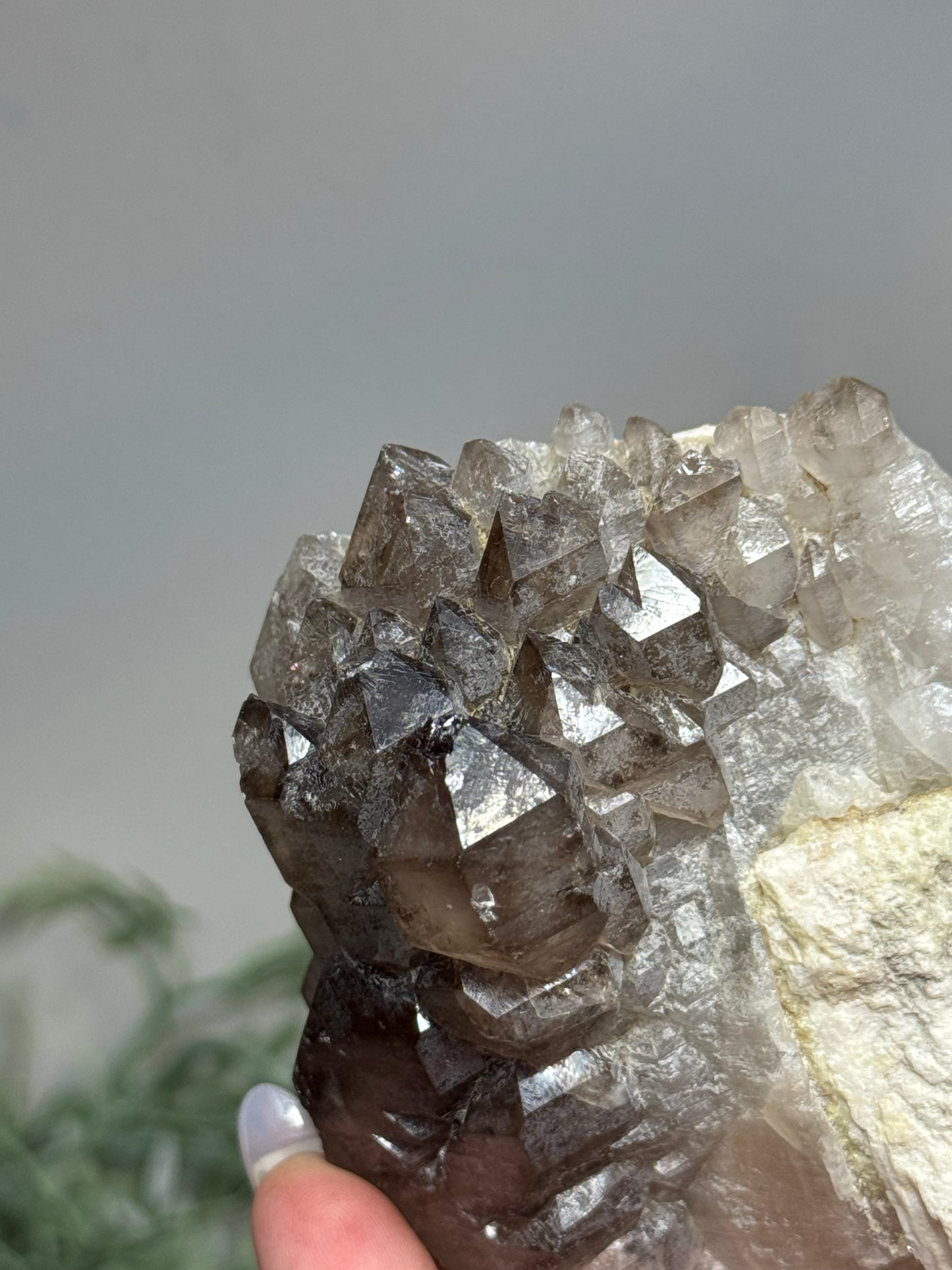 Smoky quartz with Felspar- Nambia