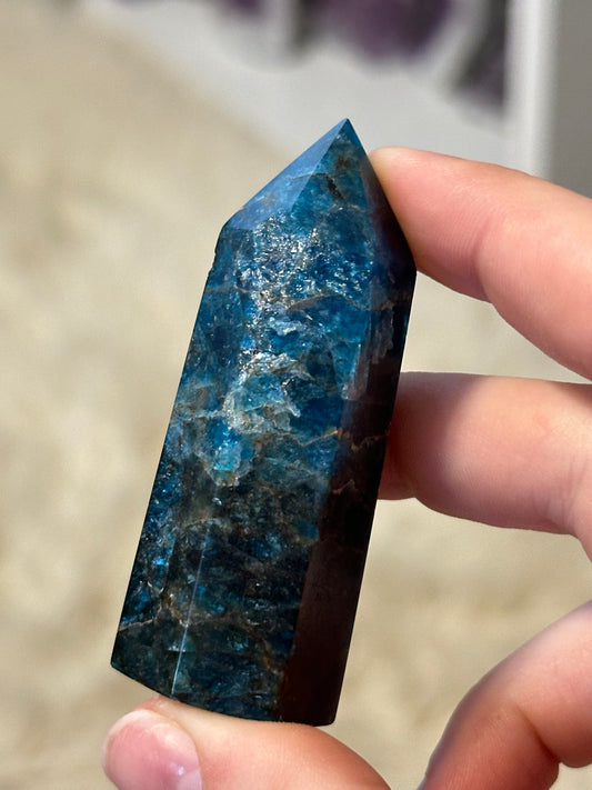 Blue apatite tower D