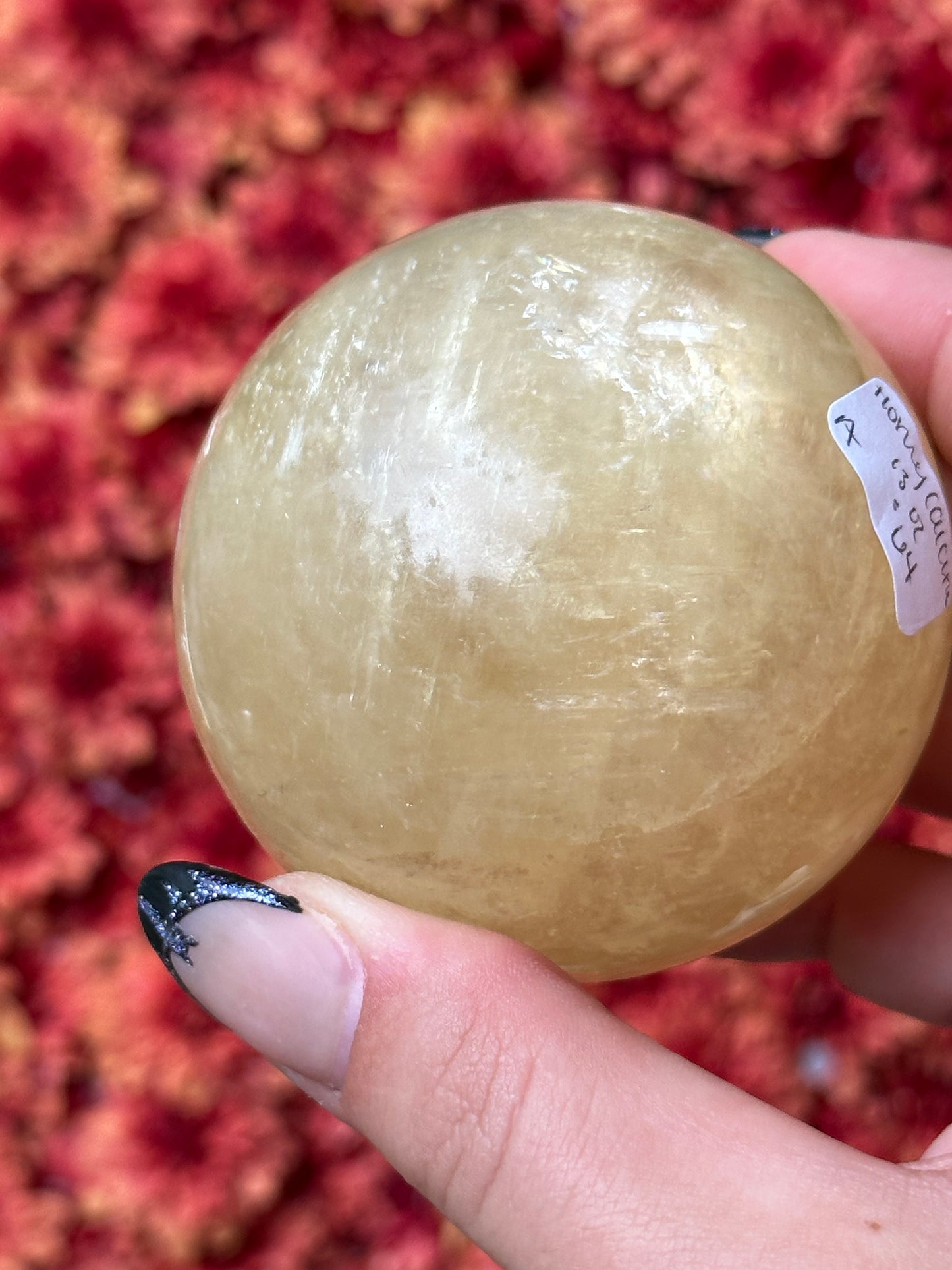 Honey Calcite Sphere