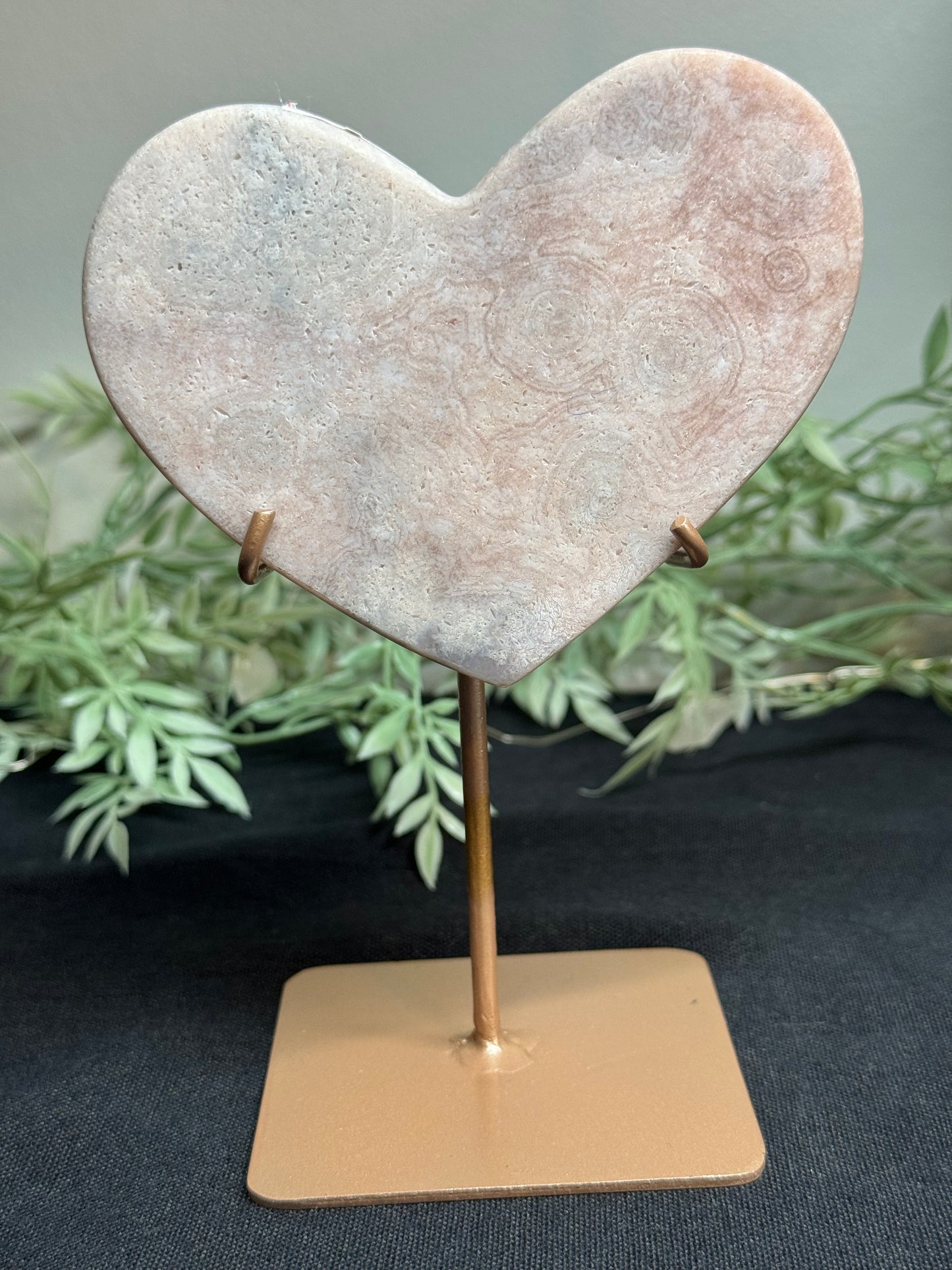 Pink amethyst heart