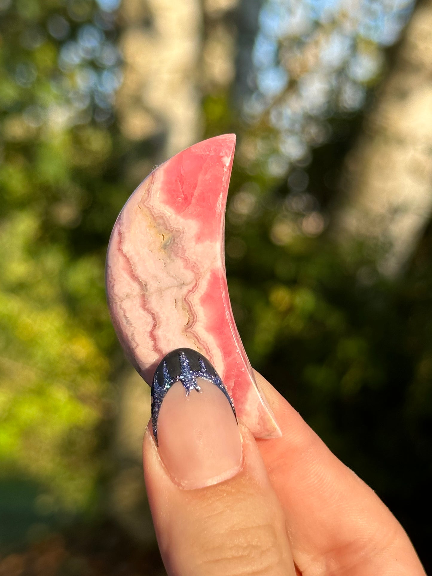 Rhodochrosite Moon