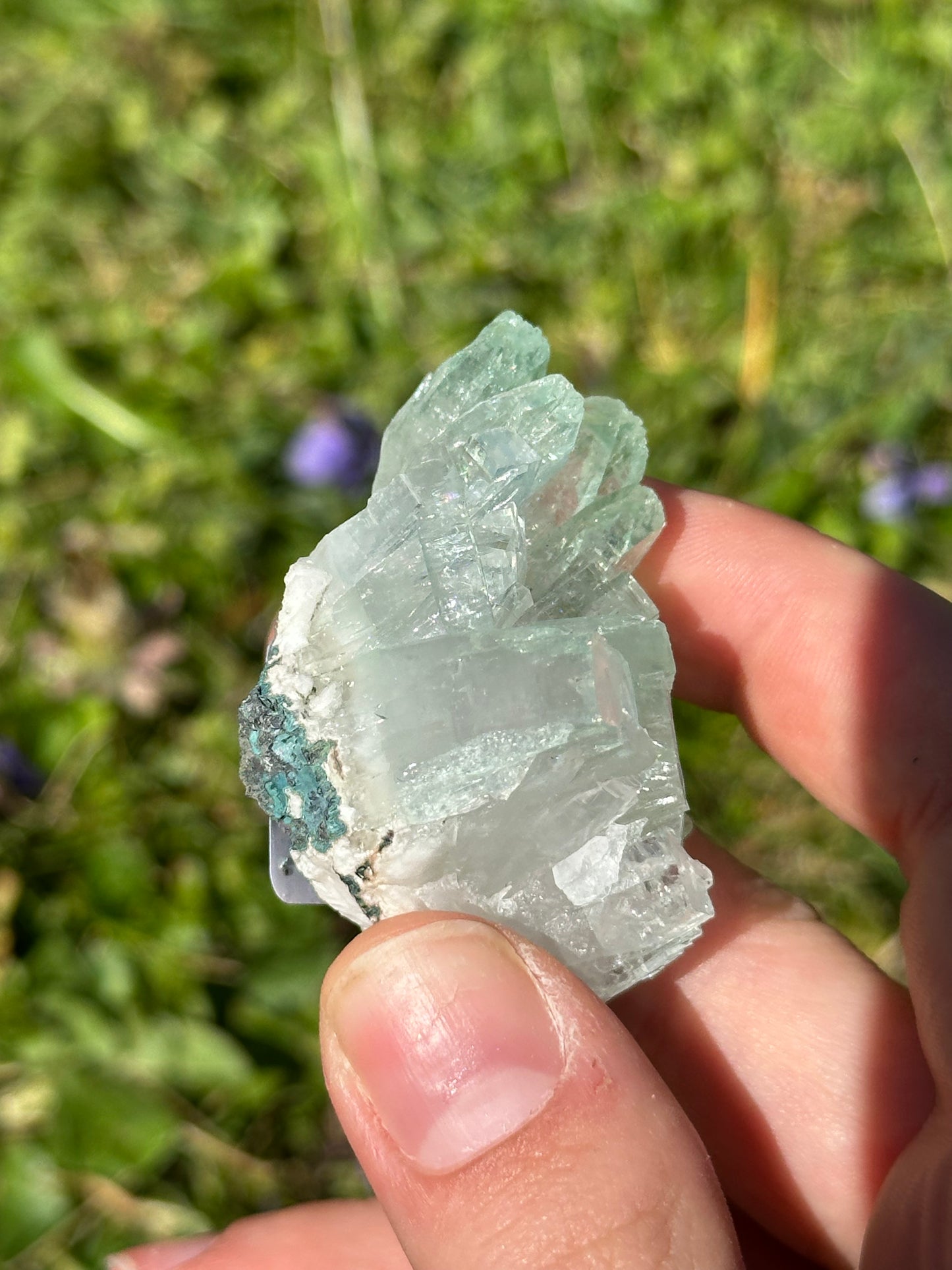 Green apophyllite | India